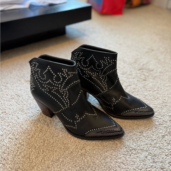 Zadig & Voltaire Cara Studded Western Booties - Picture 2 of 8